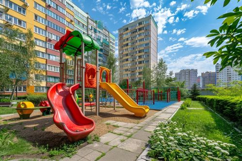 小区户外游乐场 童趣盎然的露天活动空间
